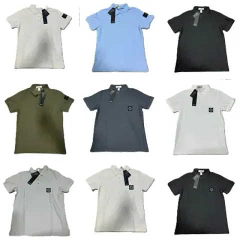 Stone Island Badge Polo Shirts