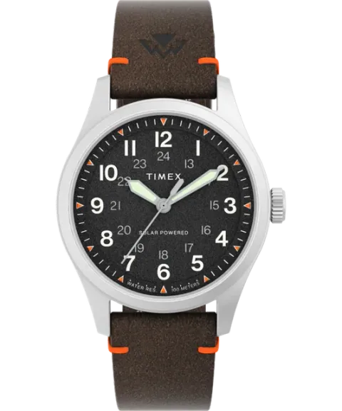 Expedition Field Solar 36mm Eco-Friendly Leather Strap Watch