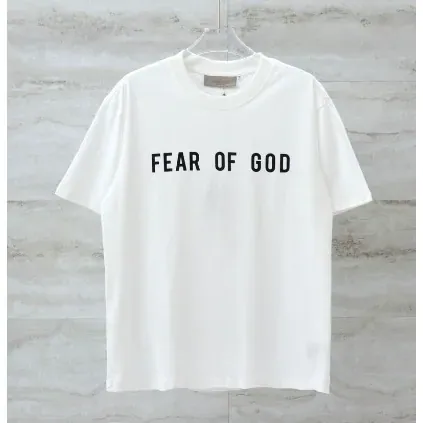 Fear of God White Crew Neck T-Shirt