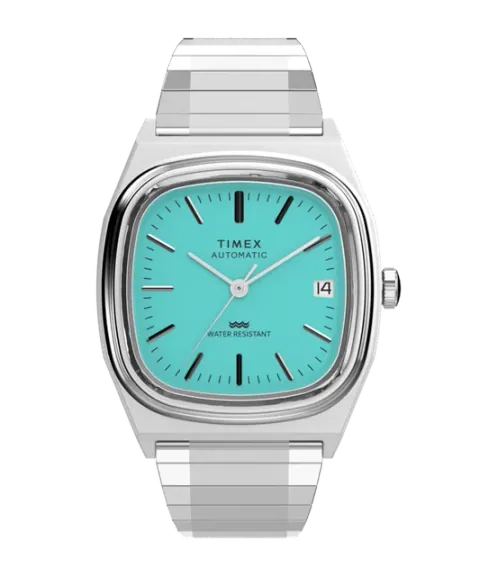Timex Automatic 1983 E Line 34mm Stainless Steel Expansion Band Watch — timex watch reference in the Sugargoo Spreadsheet.
