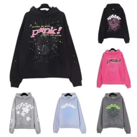 Sp5der Web Graphic Hoodies