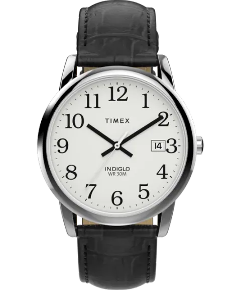 Easy Reader 35mm Leather Strap Watch