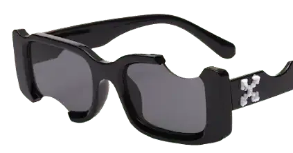 Off-White Rectangular Frame Sunglasses