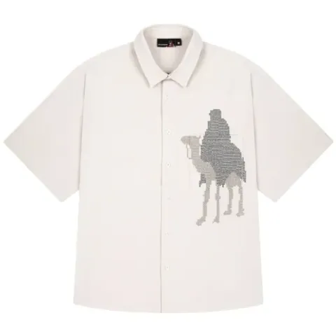 Derschutze Camel Button Up Shirt
