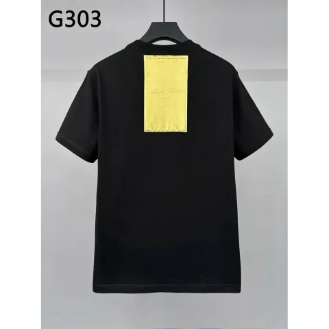 Dolce & Gabbana Black T-Shirt with Gold Logo